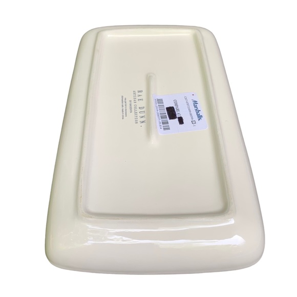 Rae Dunn LIVE LOVE BARK Dish Tray Trinket Holder White Dimples NWT 2017 OG - Picture 9 of 15